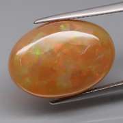 Smoldering! 9.42ct untreated semi-black Welo Opal