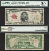 $5 1928 Legal Tender Fr.1525 PMG Very Fine 20