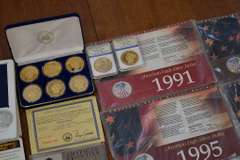 Lot Of Various Coins/Displays/Token/Medal Lot. Contains No Gold.