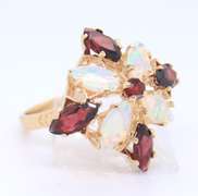 Favorite Garent and Opal Cluster Ring