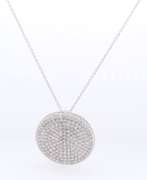 Hypnotic 14KT Diamond Circle Pendant Necklace on Chain