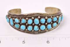 Incredible Turquoise Bracelet in Sterling Silver