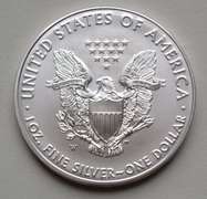 2016 W Uncirculated Silver Eagle With Box & Paper