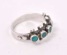 Blue Gemstone Ring in Sterling Silver