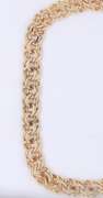 Gleaming 14KT Double Link Charm Bracelet