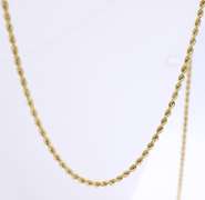 Popular Yellow Gold Rope Chain Necklace