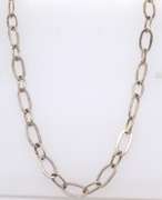 Sterling Silver Link Chain Long Necklace