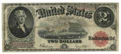 Series of 1917 Large Size $2 Legal Tender Notes