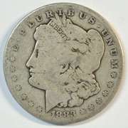 Better date 1883-CC Morgan Silver Dollar in circ