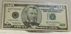 1996 $50 FRN Star Note, lite circ