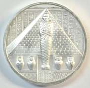 Special 2 Troy OZ pure Silver Egyptian God Osiris medallion