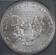 2011 American Silver Eagle ICG 25th Anniversary First Day Of Issue MS70.