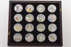 2013-2016 Palau $5 - World Of Wonders - 32 Coin Set - Fancy Box