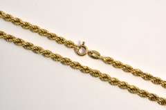 Long 14k Rope Necklace