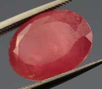 Fantastic 6.10ct oval cut bright imperial red Ruby