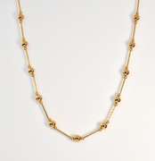 Sparkling Bar and Ball Necklace