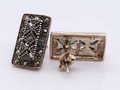 Vintage Set of Marcasite Necklace, Bracelet & Earrings