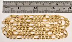 Popular 14k Figaro Necklae