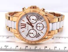 Micheal Kors Bradshaw Chronograph White Dial Watch
