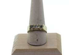 Encaptivating Three Stone Diamond Ring with 14k White Gold