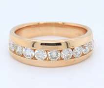 Incredible Yellow Gold Channel Set Diamond Band