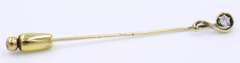 Vintage Diamond stick Yellow Gold Pin