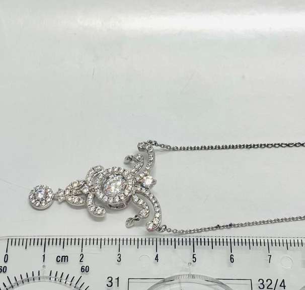 Silver, Platinum Plating Vintage Pendant