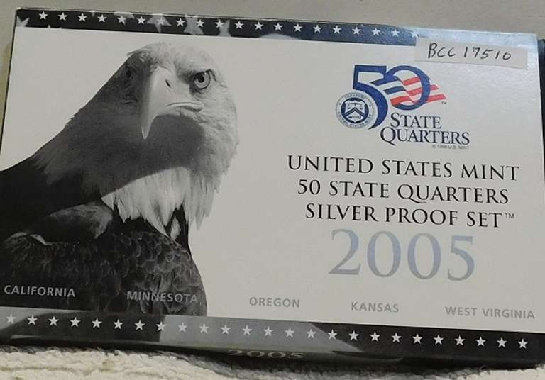 2005 Silver PRF State Qtr Set