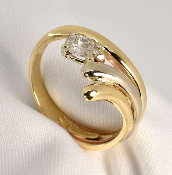 Pear Shaped Diamond Fashion Ring