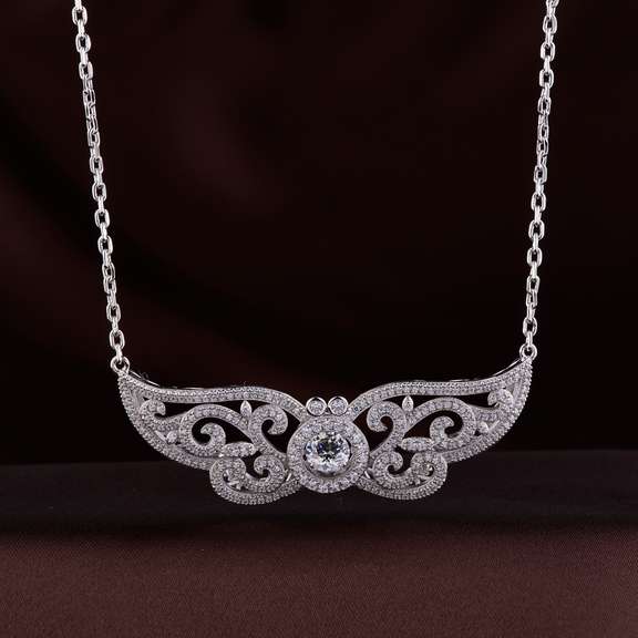 Silver, Platinum Plating Vintage Pendant