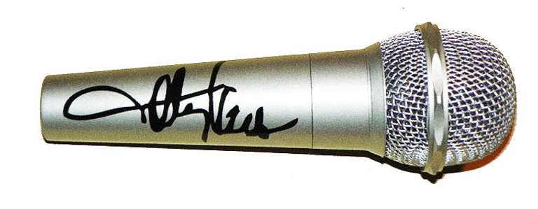 Toby Keith Autographed Facsimile Signed Microphone