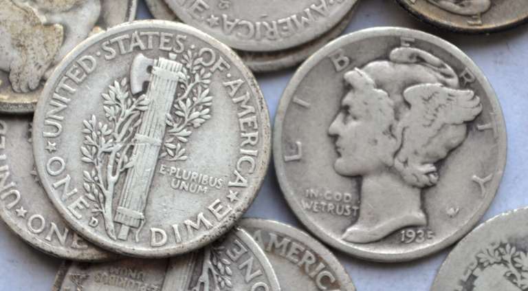 42 Mercury Dimes