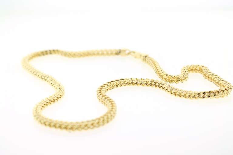 Fabulous 14kt solid gold box chain necklace