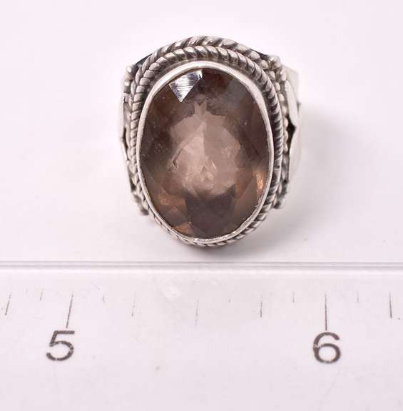 Sensational Smoky Quartz Ring in Sterling Silver
