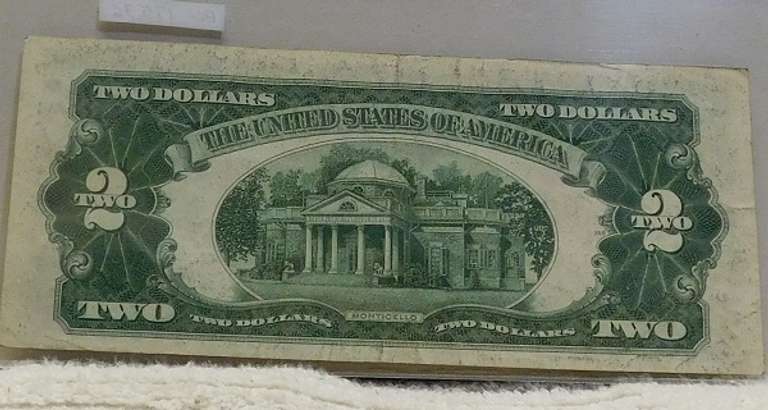 1928-G US Note $2. Red Seal