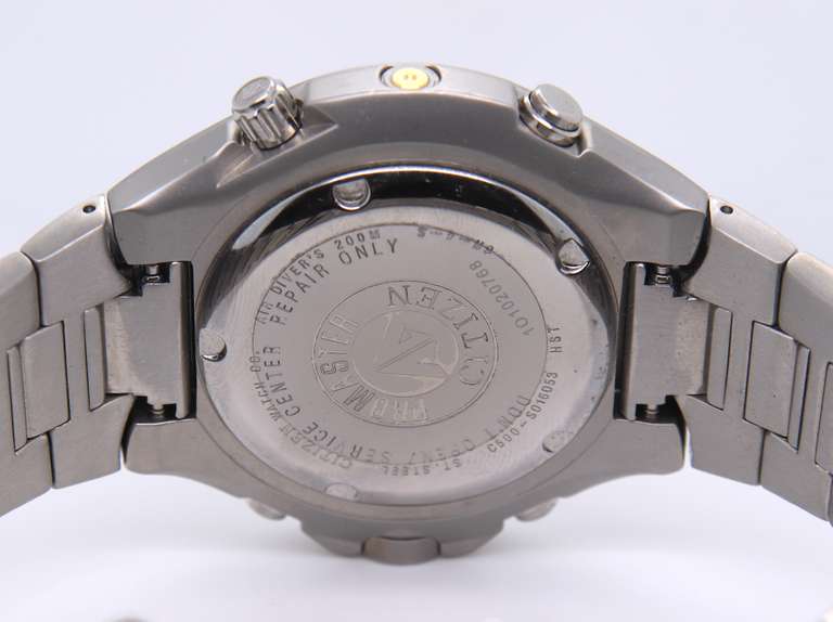 Citizen Diver's 200M Yellow Dial Stainless Steel Watch