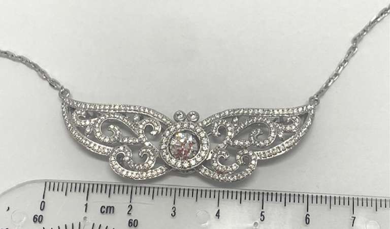 Silver, Platinum Plating Vintage Pendant