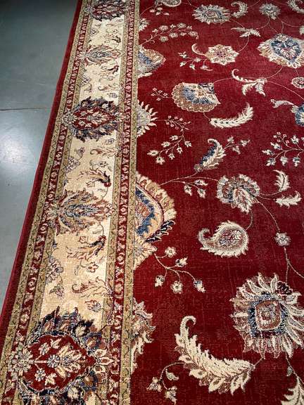 MAGNIFICENT VINTAGE REPRO DESIGN RUG 8x11
