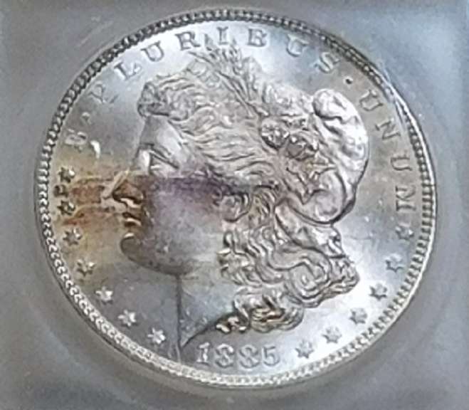 1885 Morgan Dol ICG MS-64 tone