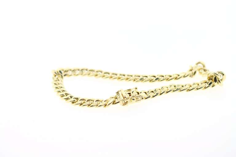 Special 10kt Yellow Gold Curb Chain Bracelet