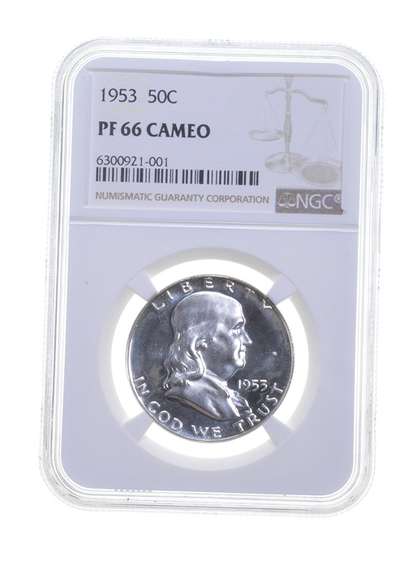 PF66 CAM 1953 Franklin Half Dollar - Graded NGC
