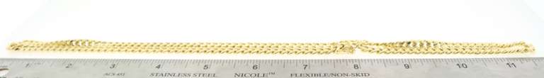 Upscale 10kt Yellow Gold Curb Chain Necklace