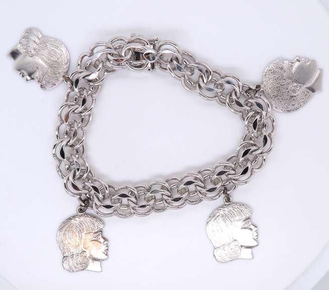 Vintage Sterling Silver Charm Bracelet