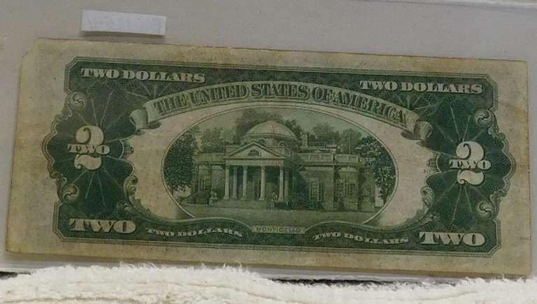 1928-D US Note $2. Red Seal