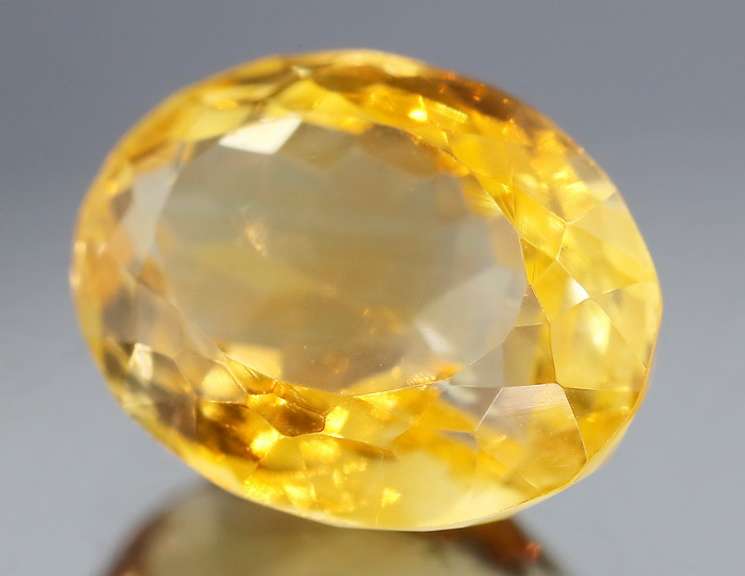 Substantial 8.44ct vivid orange unheated Citrine