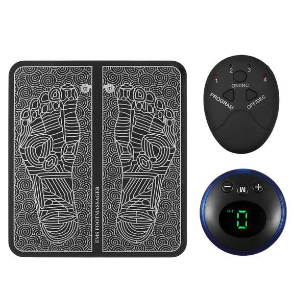 EMS Physiotherapy Foot Massage Mat 6 Modes 9 Levels