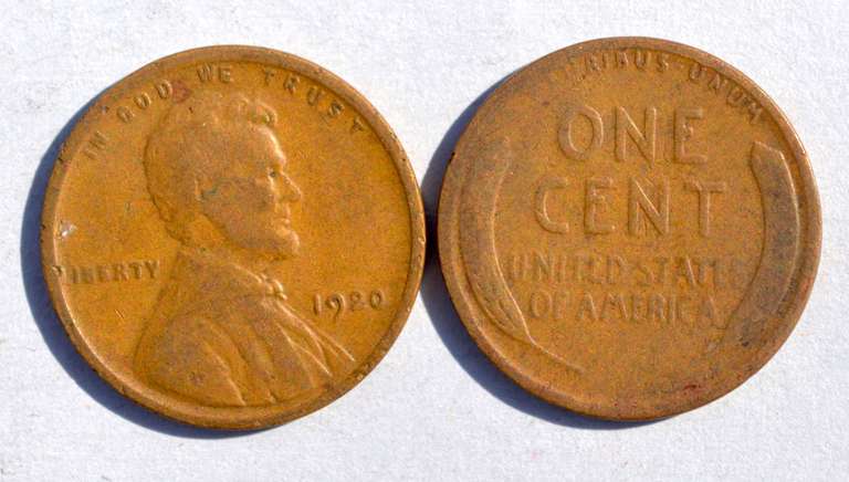 1920 1926 &1927 Lincoln Cent Rolls