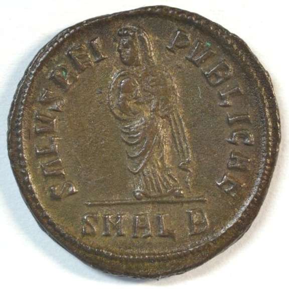 Scarce Mint Fausta Roman Bronze Piece. Died in 326 AD