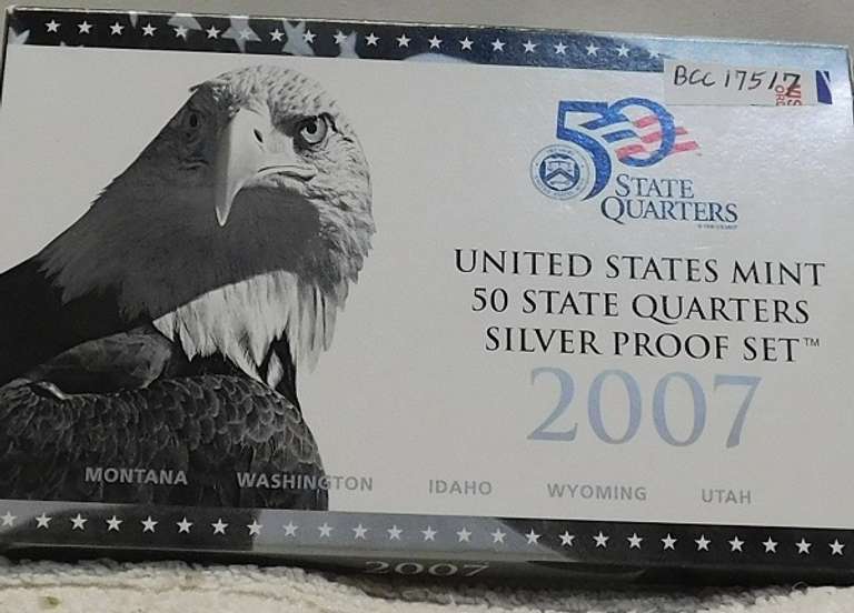 2007 Silver PRF State Qtr Set,