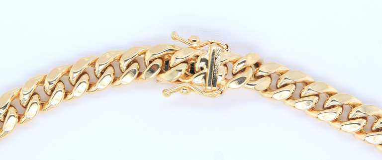 Incredible Yellow Gold Cuban Link Bracelet